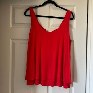 Flowy red tank top